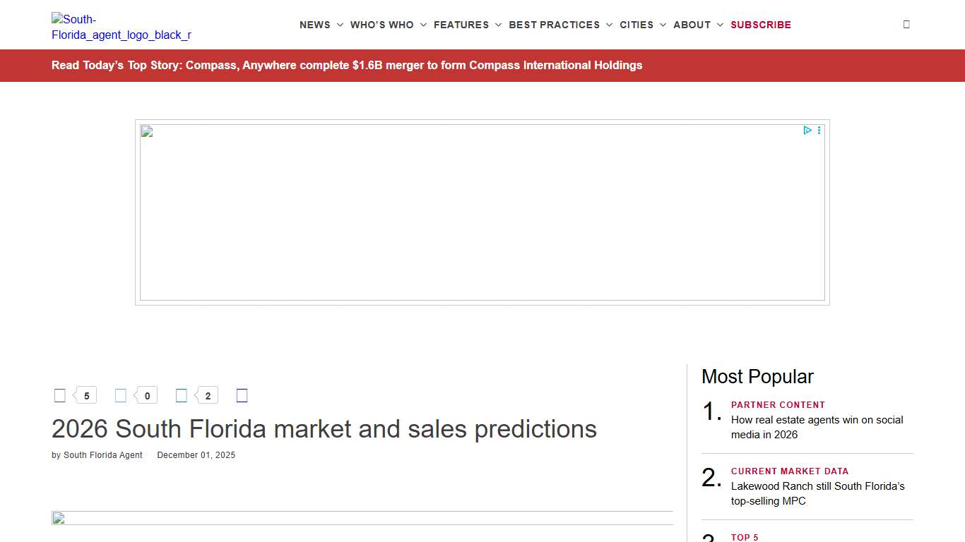 2026 South Florida market and sales predictions - South Florida Agent Magazine